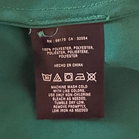 Maeve Anthropologie Emerald Green Valparaiso Chiffon Pleat Detail Dress Size 4 - Picture 5 of 6